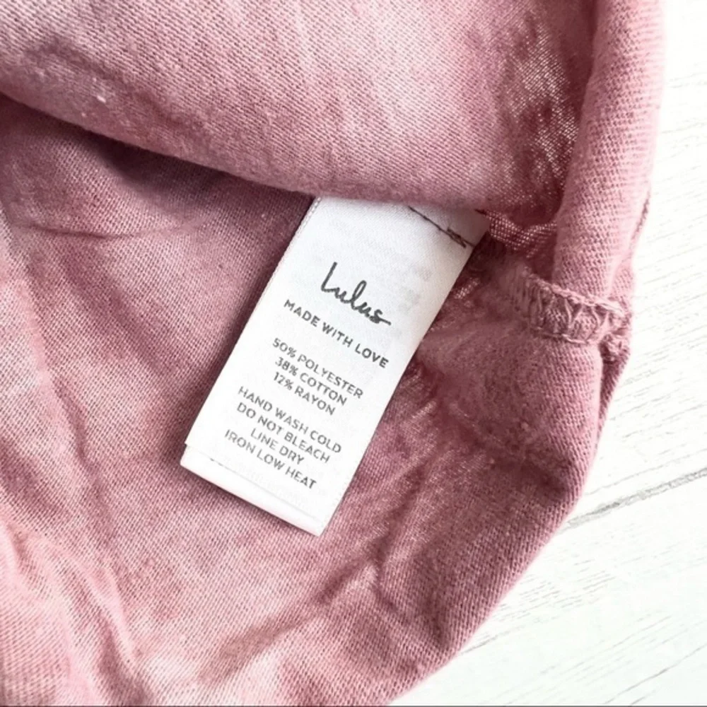 Lulu’s Cozy Livin' Mauve Purple Tie-Dye Tee Size Medium NWT - Picture 11 of 11
